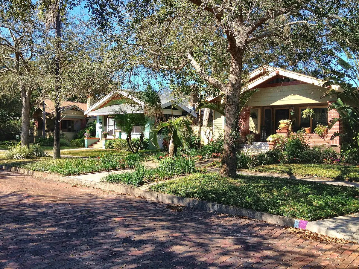 Historic Kenwood neighborhood in St. Petersburg, Florida