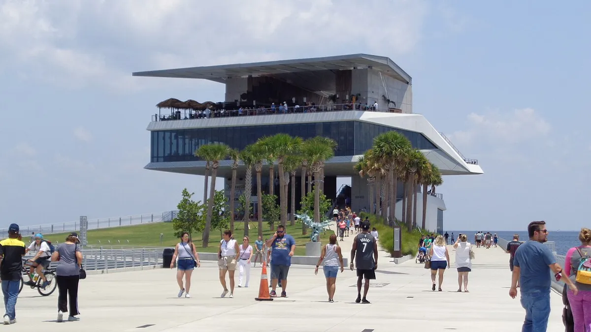 The St. Pete Pier in St. Petersburg, Florida, in July 2021.